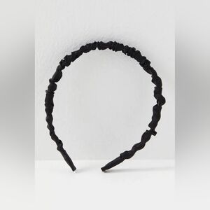 NWT Free People Black Slyvia Hard Headband
